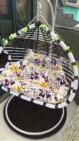 Double thickened hanging basket, indoor hanging chair, home rocking chair, outdoor swing, rattan chair, balcony cradle chair, lounge chair, hammock thumbnail 5
