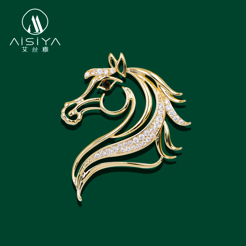 2026马年开运马到成功胸针女高档精致胸花西装别针设计感小众配饰,饰品/流行首饰/时尚饰品新,胸针,淘宝优惠券,粉丝福利购,淘宝优惠卷