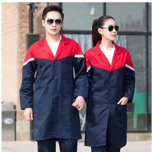 工作服大褂男士长衫加大加长款劳保服耐磨耐脏罩衣仓库搬货干活服