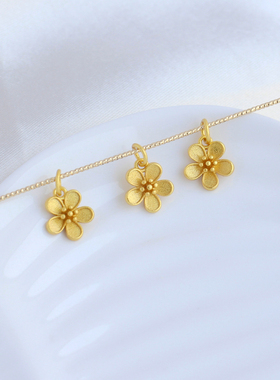 女镀金复古沙金吊坠DIY饰品配件