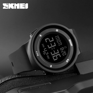 SKMEI新品设计深度游泳防水手表跑步运动计时表夜光电子表男1445