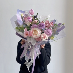 纸花店手工diy花束包花纸油墨风牛皮纸新 春日小花七夕情人节包装