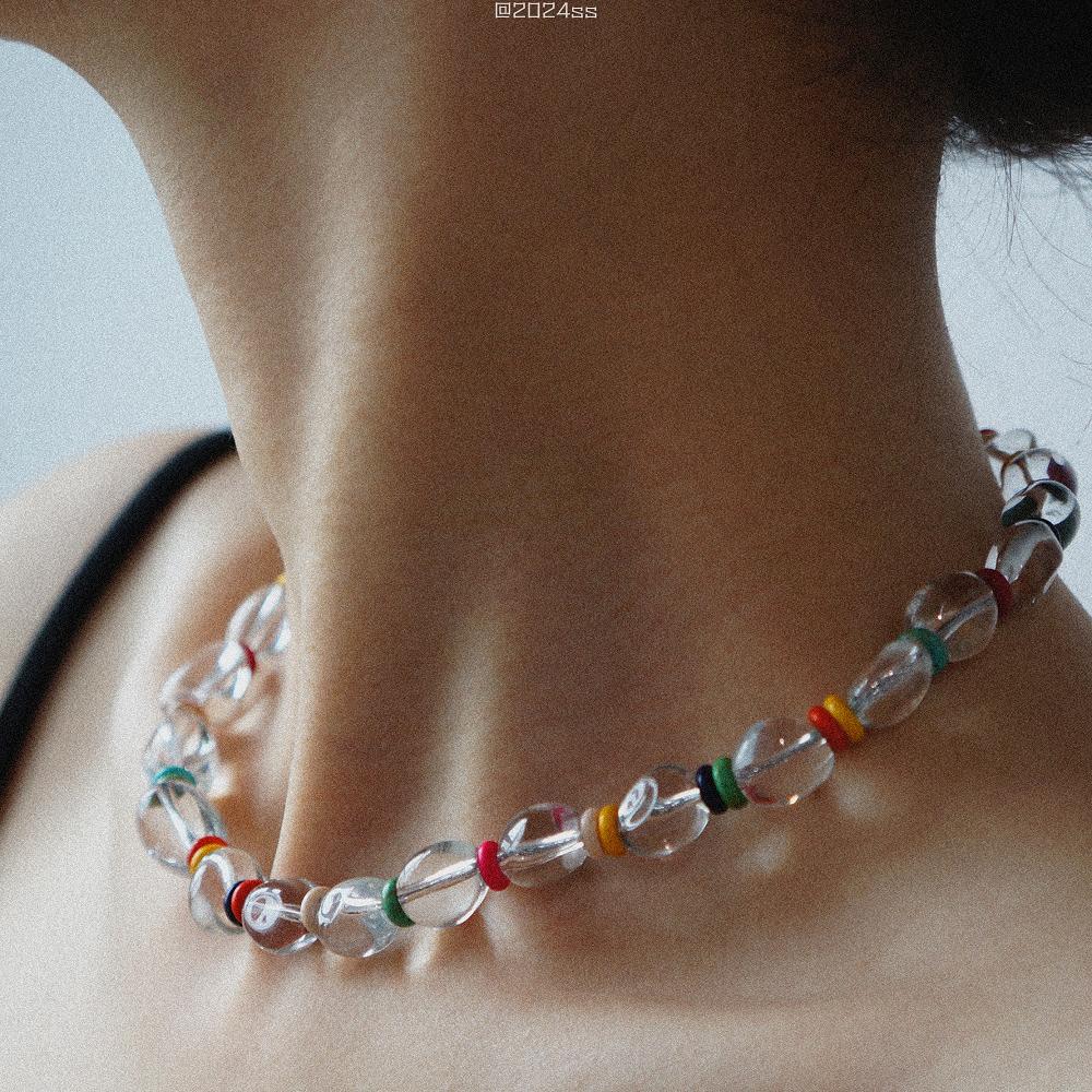 镀金简约泠泠月光系列透明饰品