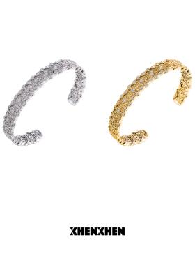 xhenxhen蕾丝系列 重工细版手镯高级感法式小众个性ins法国工艺