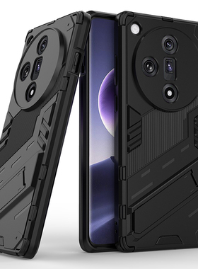 适用oppofindx7手机壳新款findX7 Ultra带隐形支架铠甲精孔镜头保护磨砂商务后壳x7u气囊防摔外壳fand男女