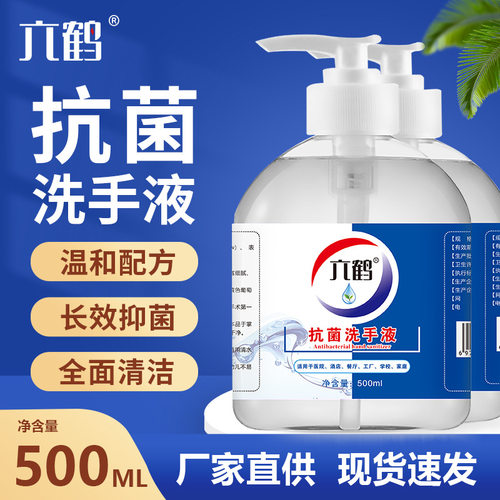 500ml消毒酒精抗菌洗手液 75消字号快干水洗手消毒液