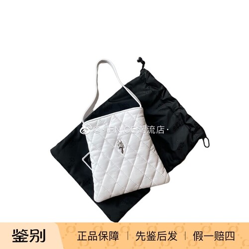 Chrome Hearts 克罗心 dracula 白色菱格手拎包 手提包
