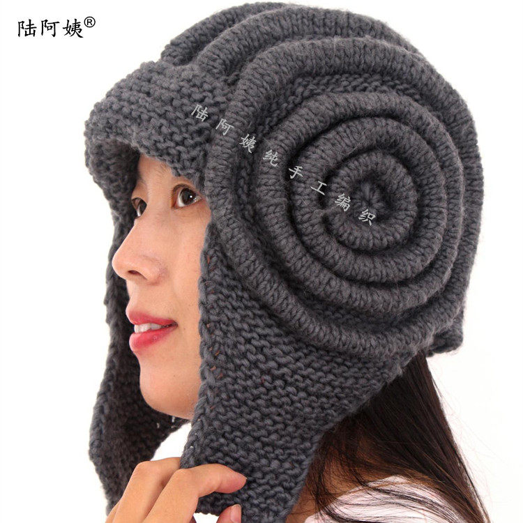 护耳帽秋冬保暖男女编织毛线帽