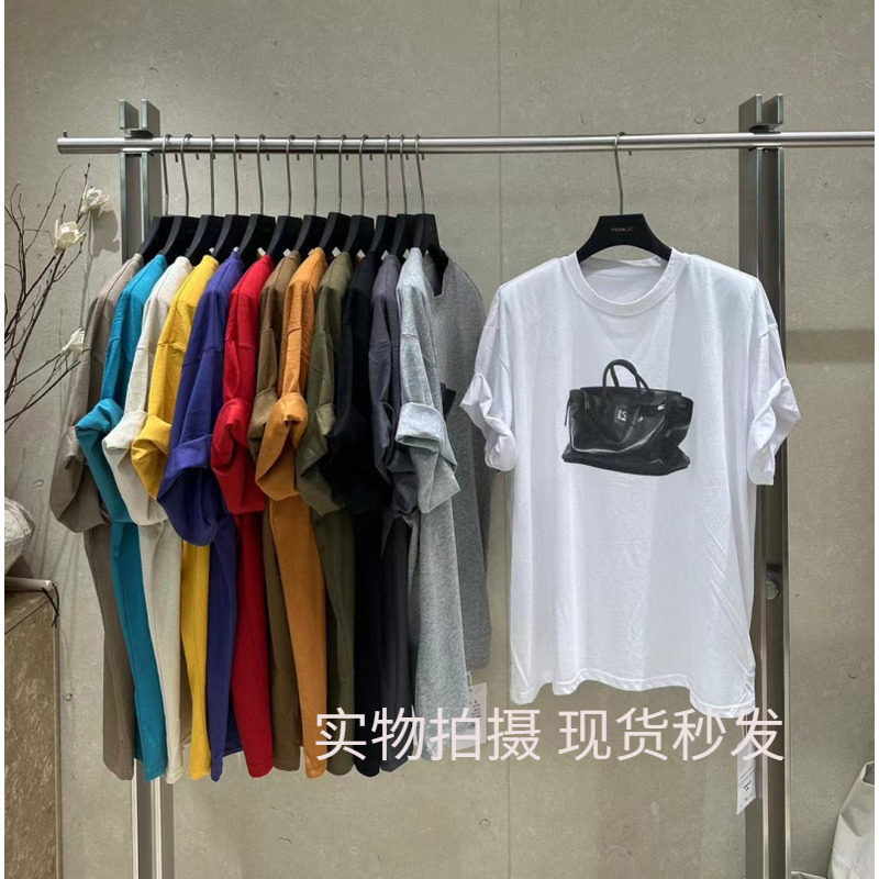 欧货YUAN XI元熙929夏新款3D立体包包垫肩短袖T恤女宽松显瘦上衣