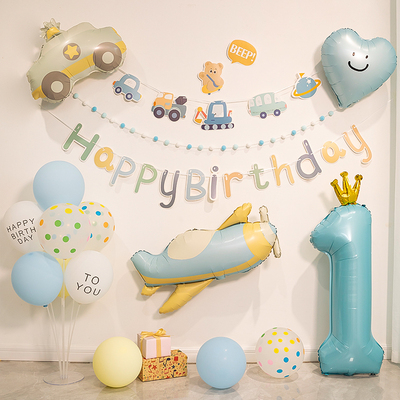 ins生日布置周岁气球装饰场景