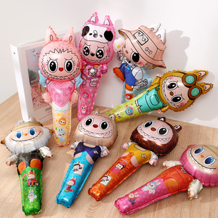 拉布布气球儿童卡通可爱生日开学礼物宝宝Labubu派对装饰礼品气球