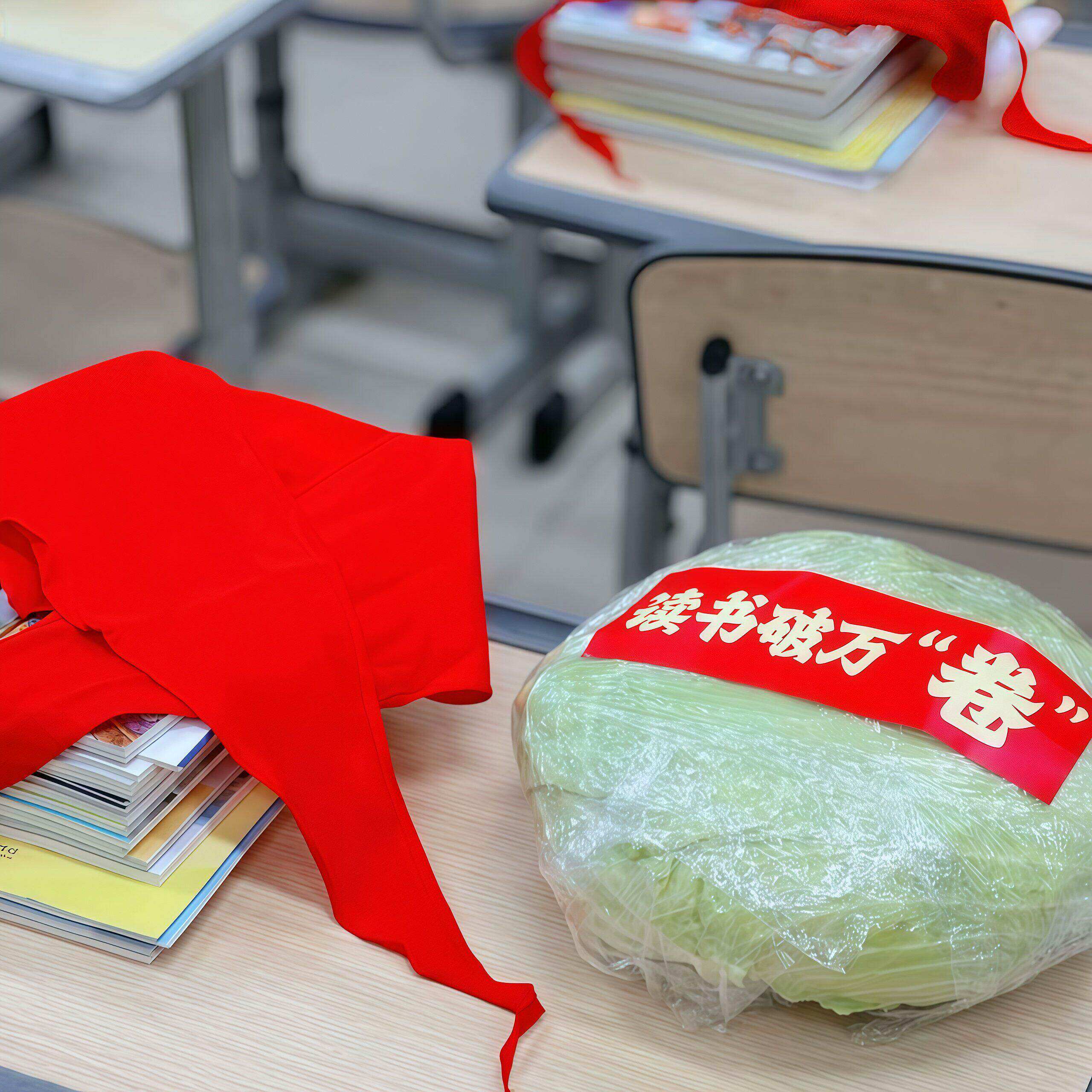 幼儿园开学仪式不干胶卷字贴学校卷心菜蔬菜大白菜创意装饰贴纸