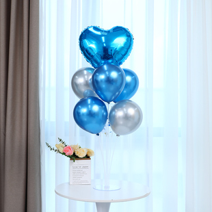 开学典礼桌飘气球装 饰场景布置学校欢迎新同学地飘立柱汽球幼儿园