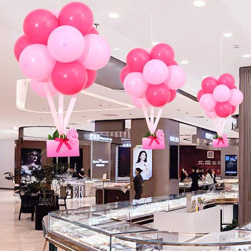 情人节氛围感布置吊顶装饰热气球