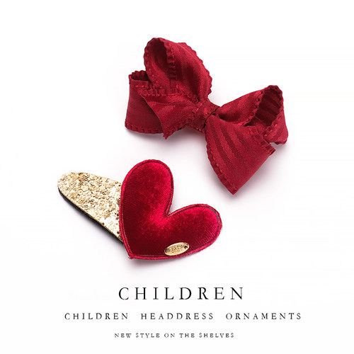 婴儿发夹女宝宝不伤发蝴蝶结头饰