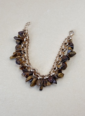 欧美饰品外贸原单时尚流行欧美潮流夸张手链真石多层手链品牌孤品