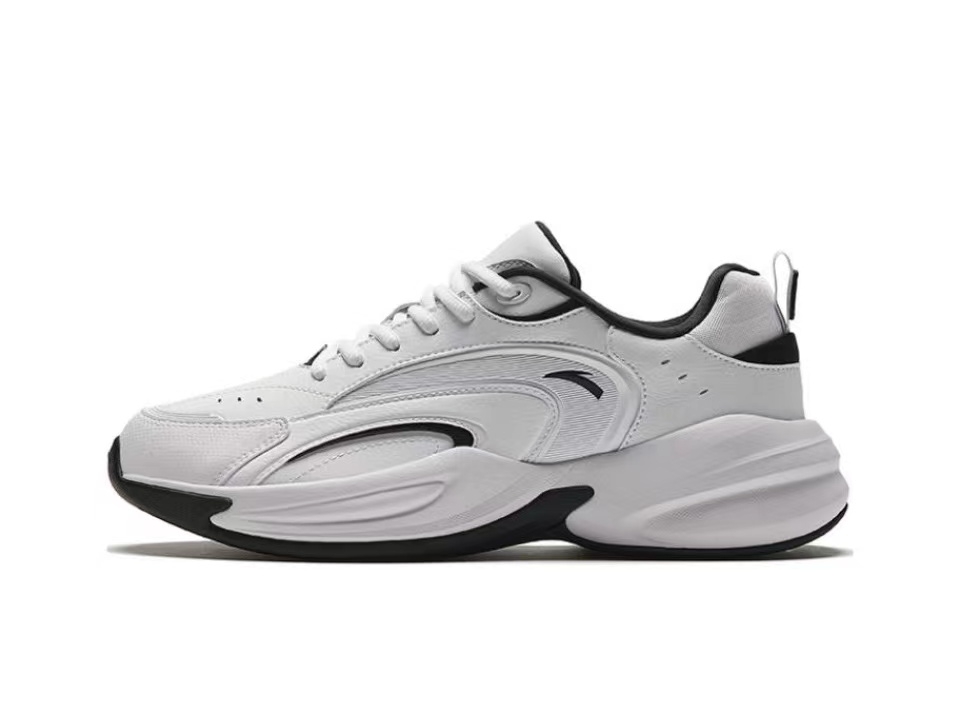 安踏 ACE 防滑耐磨 轻便 潮流复古 厚底增高跑步鞋912338802