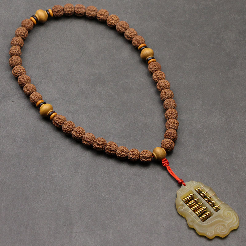 便携36颗小金刚菩提子手持如意算盘吊坠手串男文玩装饰车档挂件