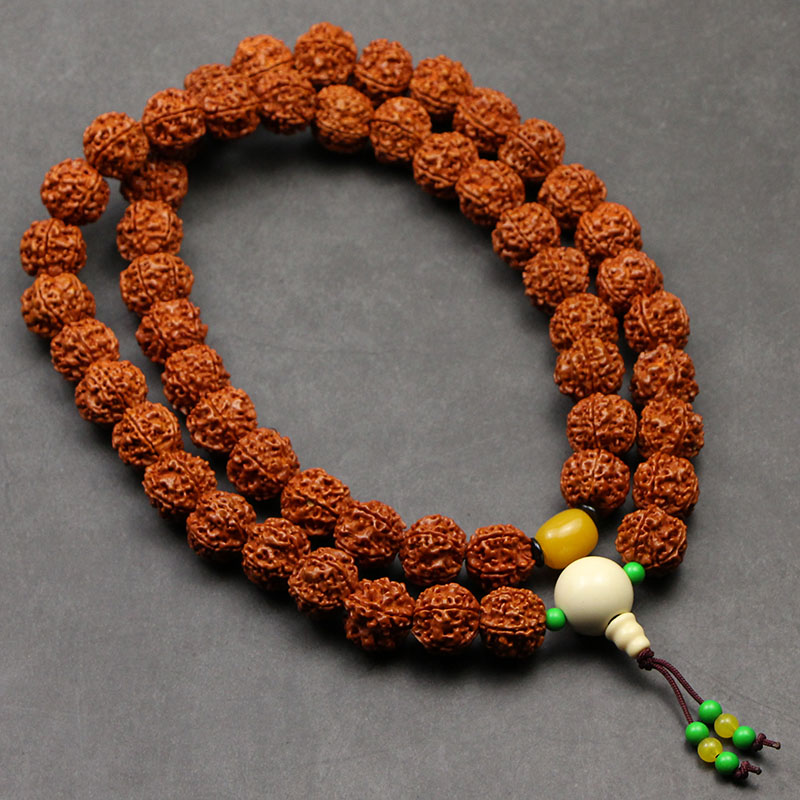 粗犷大金刚菩提子项链男士文玩挂件手持配饰5瓣装饰影视装扮舞台