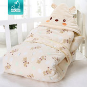 初生婴儿抱被产房新生儿包被纯棉春秋薄冬季 可脱胆宝宝用品 加厚款