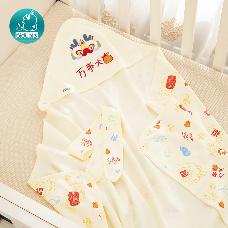 新生婴儿纯棉包单夏季薄款