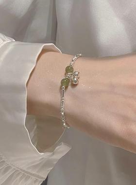 竹节和田玉手链时尚轻奢