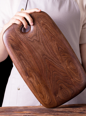 砧板【不二木作】北美黑胡桃木菜板案板家用水果牛排面包防霉抗菌