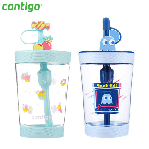 contigo美国康迪克防漏吸管杯