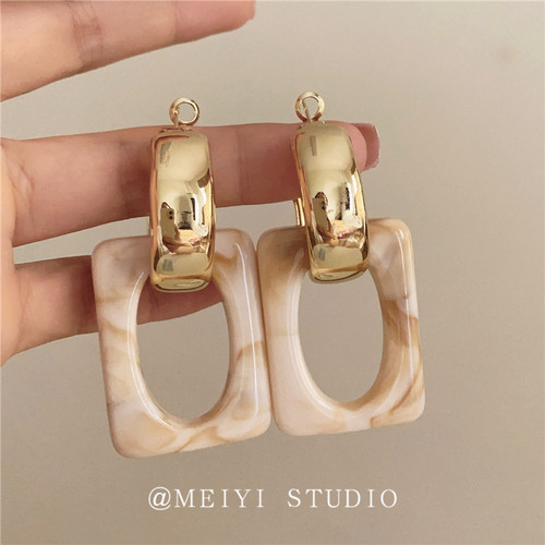MEIYIJEJORY日韩合金树脂女耳环