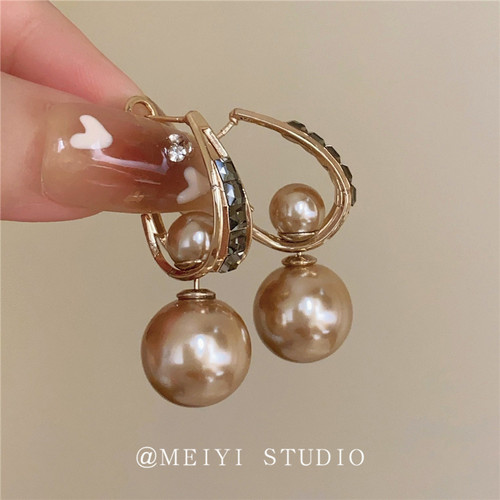 MEIYIJEJORY日韩合金珍珠女耳环