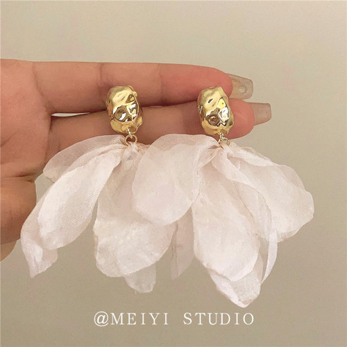 MEIYIJEJORY日韩合金布艺女耳环