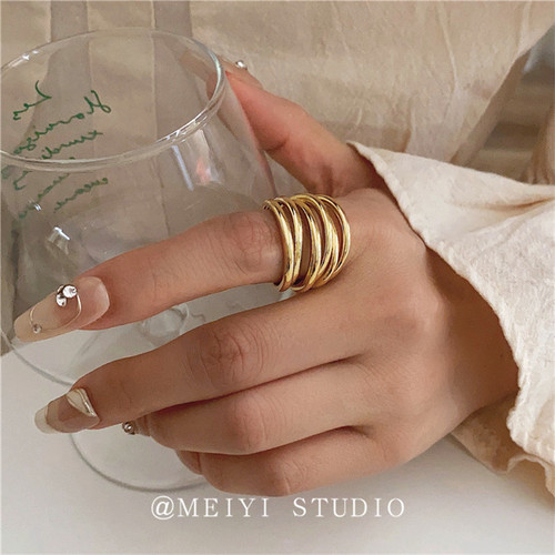 MEIYIJEJORY女黄铜欧美戒指