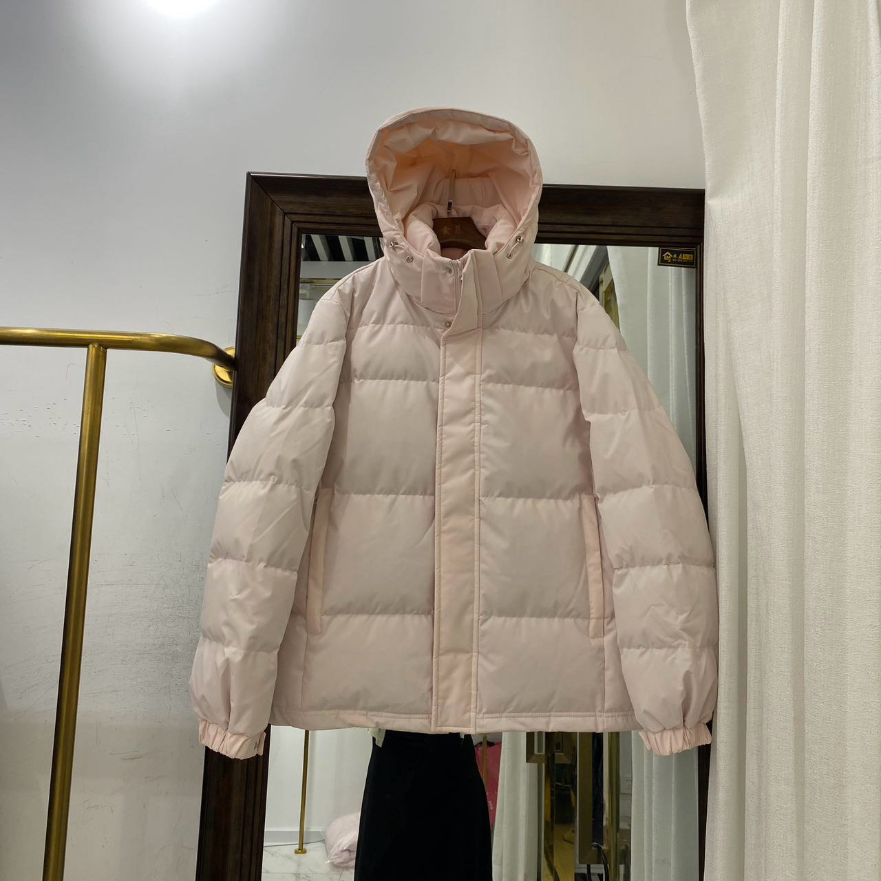中戏羽绒服短款男女情侣同款2026年冬季新款宽松加厚立领可脱卸帽