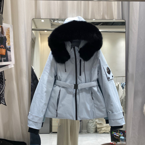 2026年新款欧美轻奢白鹅绒皮草羽绒服中长款收腰显瘦真狐狸毛外套