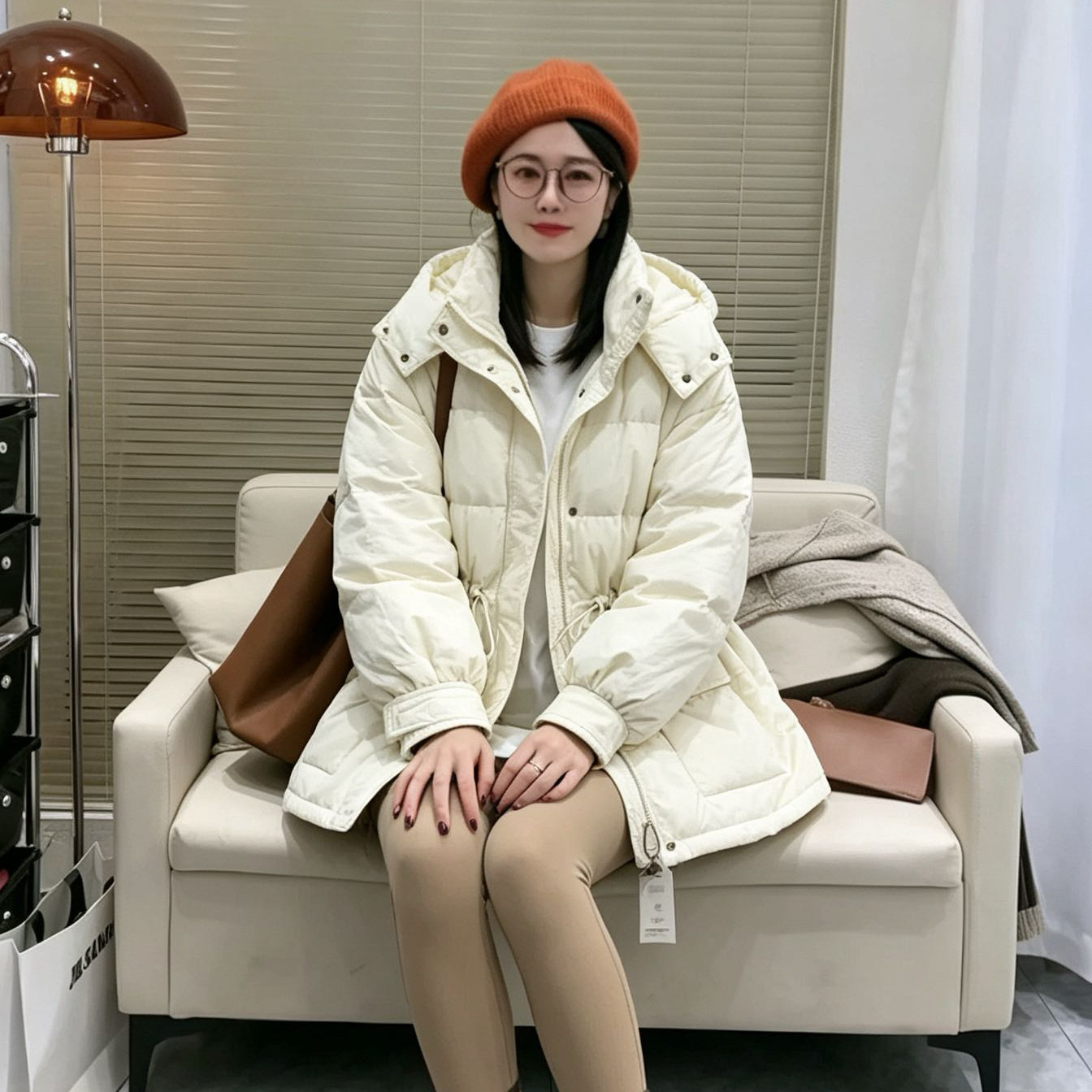 2026年新款羽绒服女中长款连帽时尚高级感冬装保暖外套