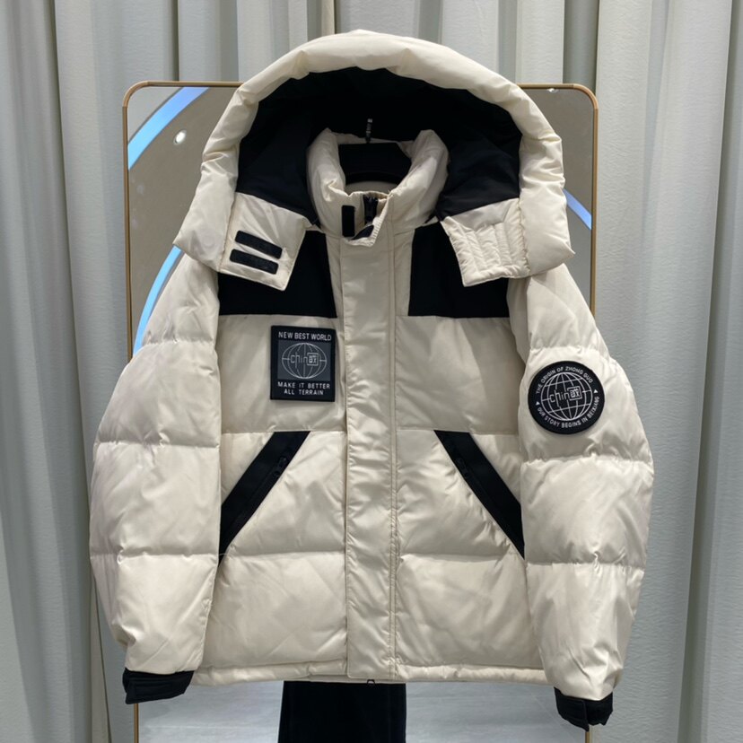 羽绒服外套加厚撞色韩版国潮