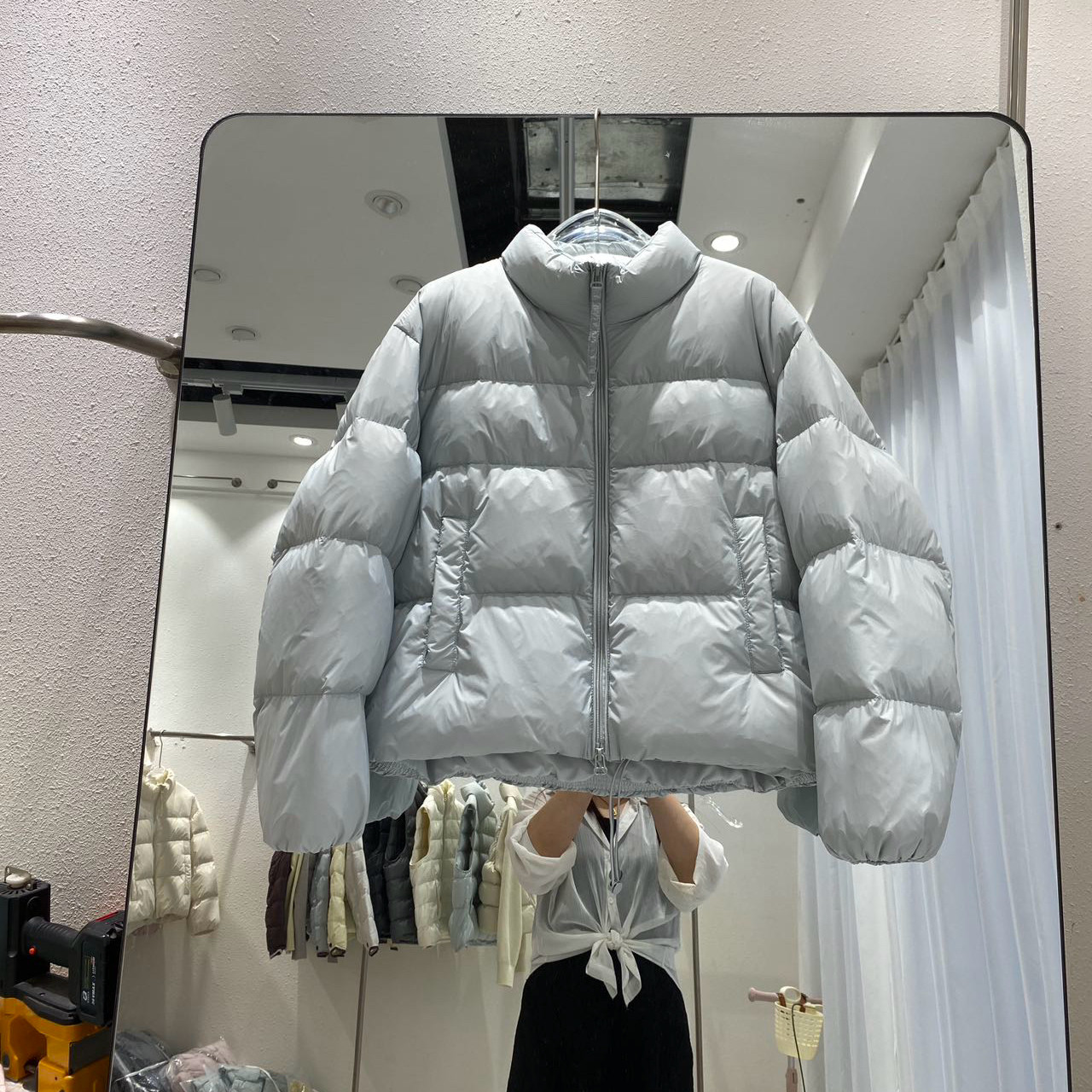 2026冬款新款休闲宽松鸭绒肯豆风小欧包立领羽绒服显瘦女装外套