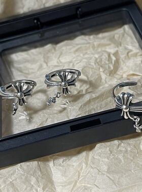 潮牌十字架个性耳环男女不掉色耳扣欧美风简约情侣耳饰