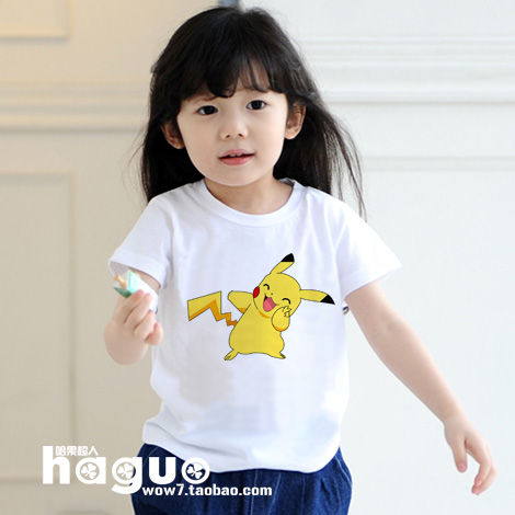 儿童纯棉短袖T恤亲子母女夏装