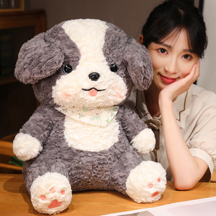 新款可爱哈士奇毛绒玩具狗公仔边牧犬可爱儿童生日礼物娃娃批发