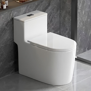 姚鹰牌无唇边普通马桶无凹槽家用小户型成人防臭大口径静音坐便器