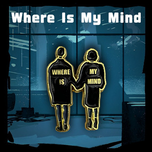 Pxies搏击俱乐部Where Mind另类摇滚周边徽章胸针