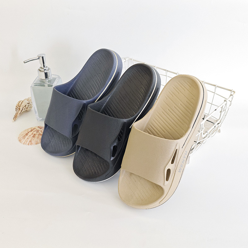 温突拖鞋夏季新款居家防滑一字拖户外休闲男士拖简约舒适静音拖鞋