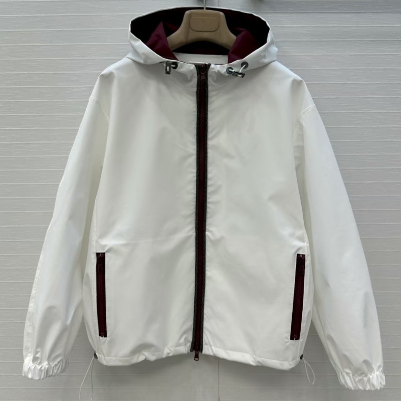 韩版新款尼龙铜链边冲锋衣