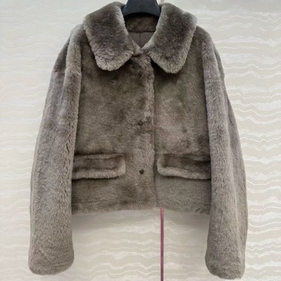 日系新款美丽奴毛面短外套