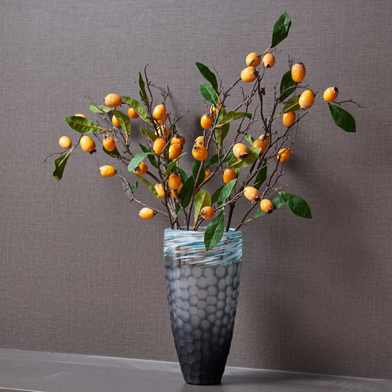 仿真带叶枇杷假花餐桌装饰摆设