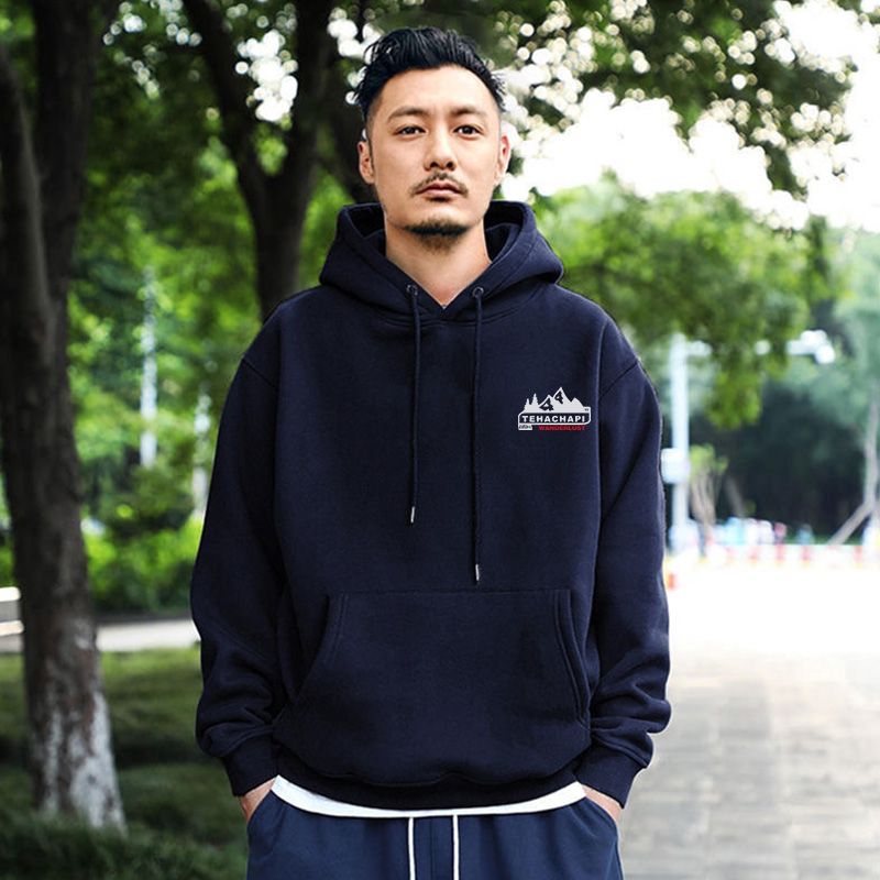 欧美潮牌余文乐连帽卫衣男秋冬加绒保暖帽衫宽松外套大码男装上衣