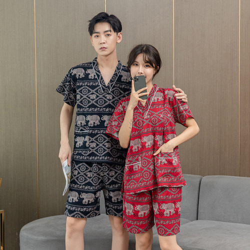 汗蒸服高档大码全棉纯棉男士女款
