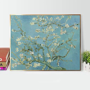 梵高花朵diy数字油画丙烯填充手工油彩涂色画支持喷绘打印成品画