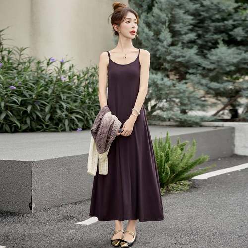 法渐变式镂ZLIANG25空罩气吊带连衣裙套装质女秋季新款衫绝美两件